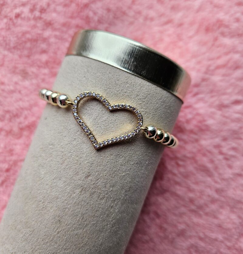 SPARKLING LOVE HART armband 14KT  5MM