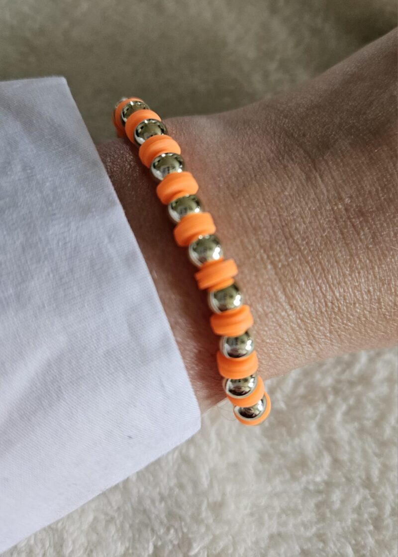 NEON ORANGE ARMBAND sparkling14kt 6MM